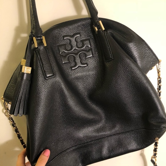 Tory Burch Handbags - Tory Burch Classic Satchel Pebbled Leather